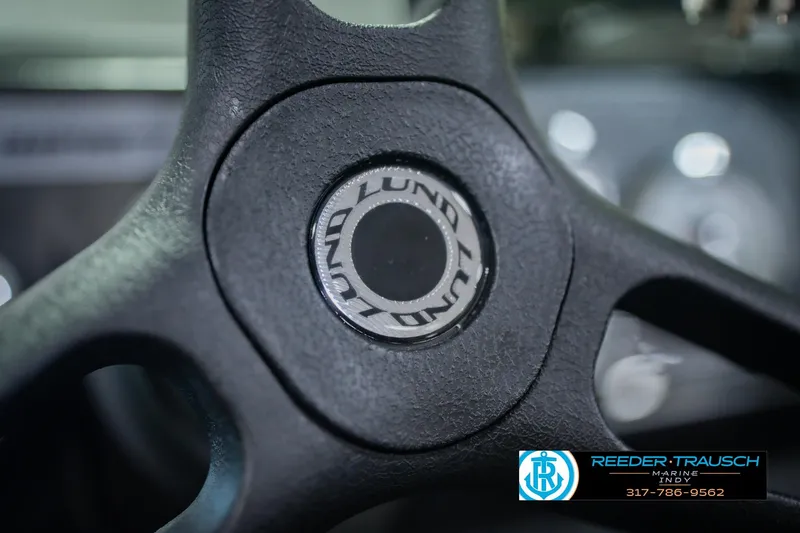 Slide: The Image of Close-up of 2026 Lund 1775 Impact XS steering wheel with logo. - 33