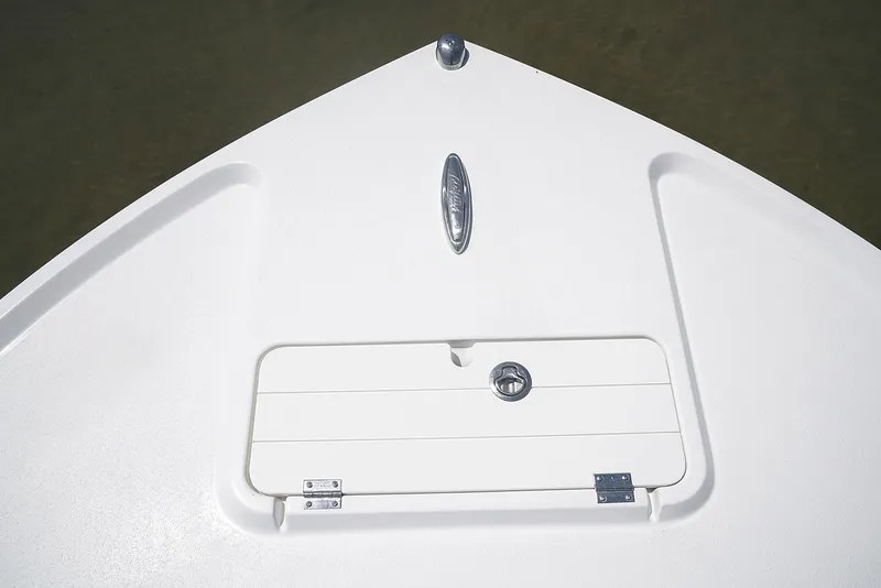 Slide: The Image of Manufacturer Provided Image: Bow of 2019 Parker 21 Special Edition boat with storage compartment. - 15