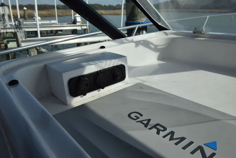 Slide: The Image of Tiara Yachts 3500 Open 2001 with Garmin equipment at dock. - 26