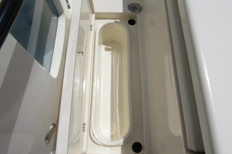 Slide: The Image of Interior view of 2023 ShearWater 260 Carolina Flare boat compartment. - 20