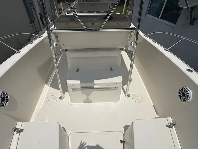 Slide: The Image of Interior view of a 1999 Pursuit 2870 Center Console boat. - 32