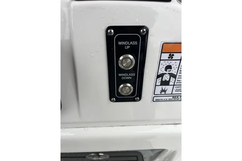 Slide: The Image of Windlass control panel on 2024 Sea Fox 248 Commander boat. - 12