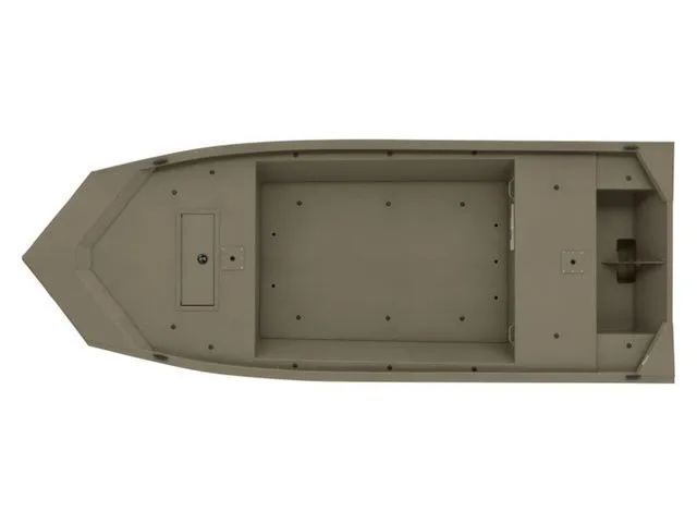 The Image of Top view of 2026 Tracker Grizzly 1648 Utility boat. - 1