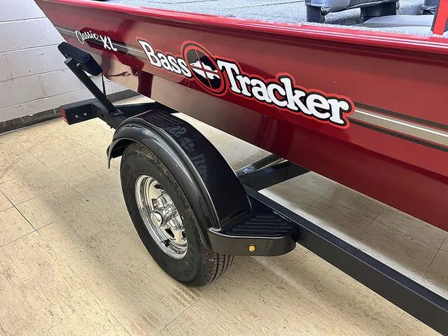 Slide: The Image of 2026 Tracker Bass Tracker Classic XL boat trailer in red. - 9