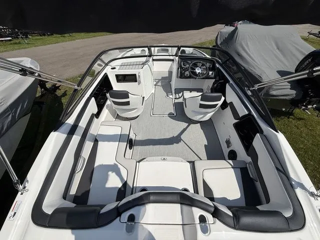 Slide: The Image of Interior view of 2025 Yamaha SX195 boat, modern design. - 6