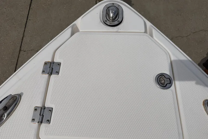 Slide: The Image of Bow deck of 2014 Chaparral 257 SSX boat with stainless steel fittings. - 17