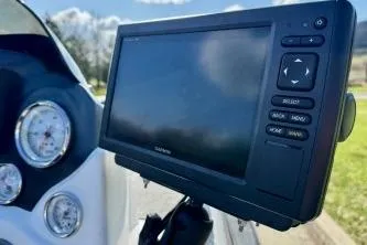 Slide: The Image of Boat dashboard with Garmin GPS on a 2011 Nitro Z-6. - 4