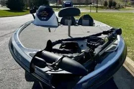 Slide: The Image of 2011 Nitro Z-6 fishing boat parked on a sunny day. - 5