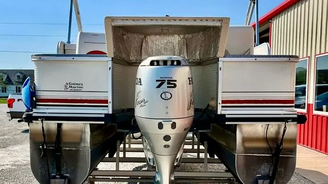 Slide: The Image of Landau LX20 Pontoon 75hp Honda 4 stroke Fish 2001 - 11