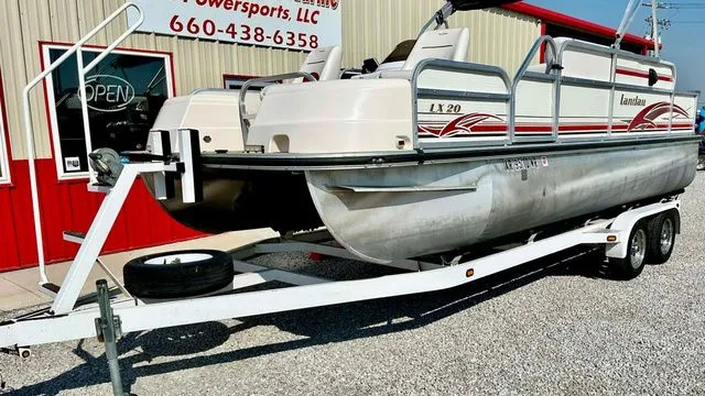 Slide: The Image of Landau LX20 Pontoon 75hp Honda 4 stroke Fish 2001 - 2