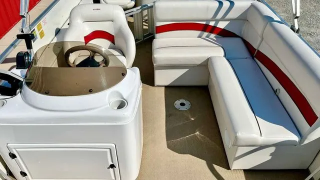 Slide: The Image of Landau LX20 Pontoon 75hp Honda 4 stroke Fish 2001 - 4