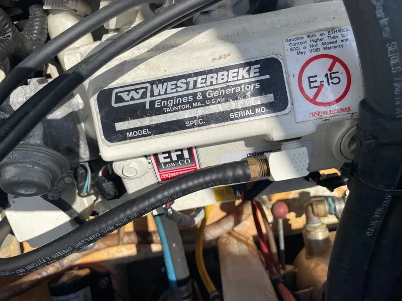 Slide: The Image of Westerbeke engine in 2006 Fountain 33 Sport Fisherman. - 23