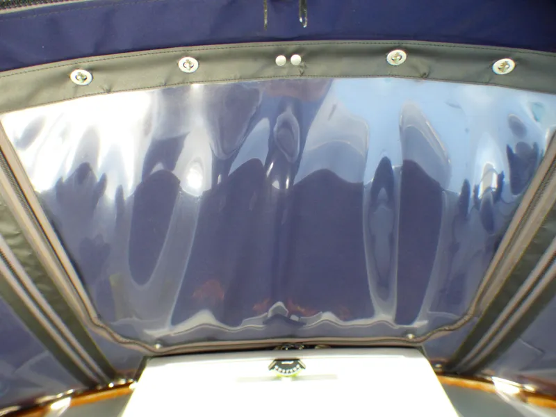 Slide: The Image of Interior view of a 1998 Hunter 34 sailboat. - 42