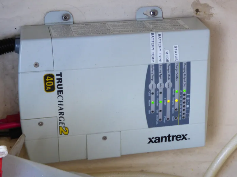 Slide: The Image of Xantrex Truecharge2 40A charger on 1998 Hunter 34 boat. - 48