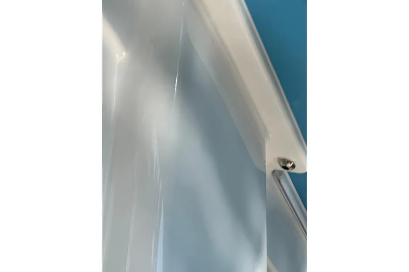 Slide: The Image of Close-up of HCB 65 Estrella 2021 boat detail with sleek design elements. - 22