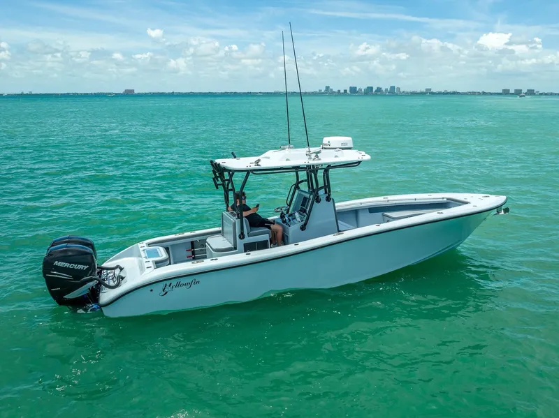 The Image of 2021 Yellowfin 29 Offshore boat on turquoise water. - 0