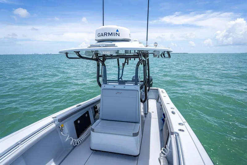 Slide: The Image of 2021 Yellowfin 29 Offshore boat on open sea. - 39