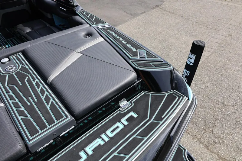 Slide: The Image of 2021 Centurion Fi23 boat interior with sleek design and modern detailing. - 18