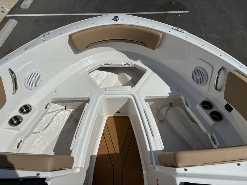 Slide: The Image of Interior view of Bayliner V20 boat, model year 2026. - 8
