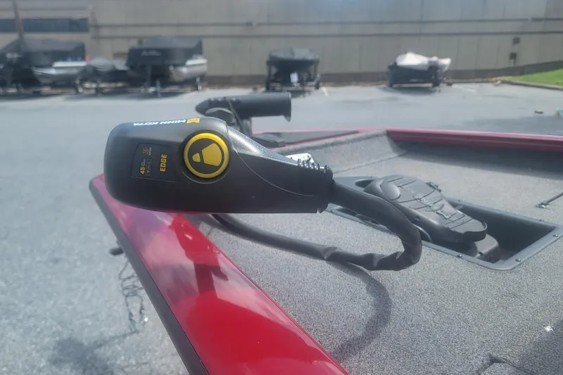 Slide: The Image of 2021 Tracker Pro Team 175 TXW boat with Minn Kota trolling motor. - 6