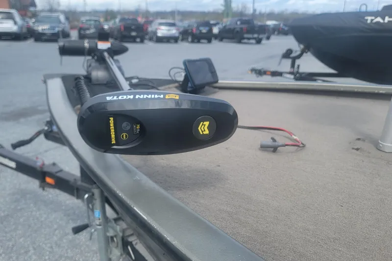 Slide: The Image of 2008 Tracker Tournament V-18 boat with Minn Kota PowerDrive trolling motor. - 6