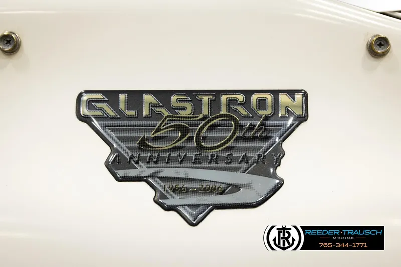 Slide: The Image of Glastron 50th Anniversary emblem on 2006 GX 235 boat, celebrating 1956-2006. - 50