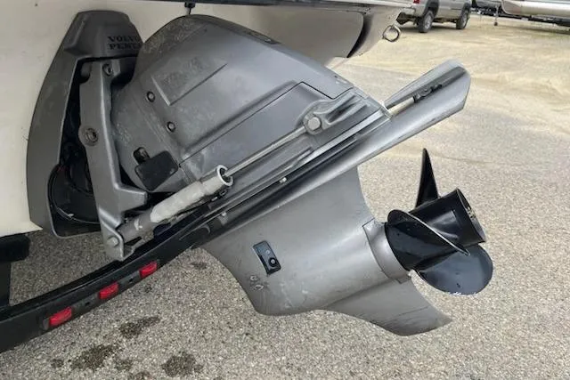 Slide: The Image of 2011 Crownline 21 SS boat with Volvo Penta outdrive, featuring a sleek propeller design. - 3