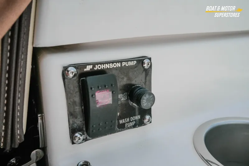 Slide: The Image of 2024 Ranger Tugs R-27 wash down pump switch by Johnson Pump. - 78
