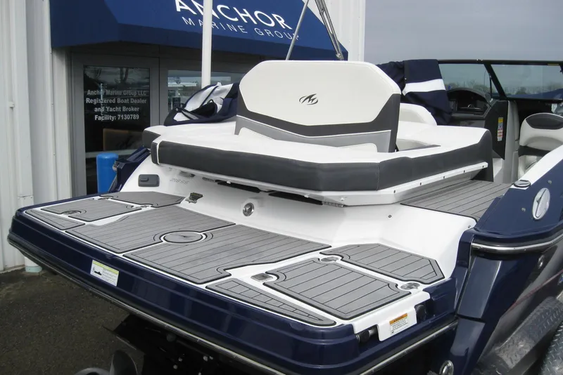 Slide: The Image of 2015 Monterey 218SS Super Sport boat with sleek design and spacious seating. - 5