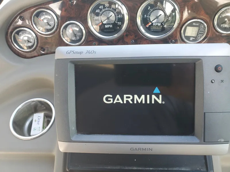 Slide: The Image of Garmin GPSmap 740s on Crownline 264 CR dashboard, 2013 model. - 8
