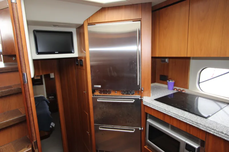 Slide: The Image of Luxurious kitchen interior of 2014 Sunseeker Manhattan 55 yacht with modern appliances. - 17