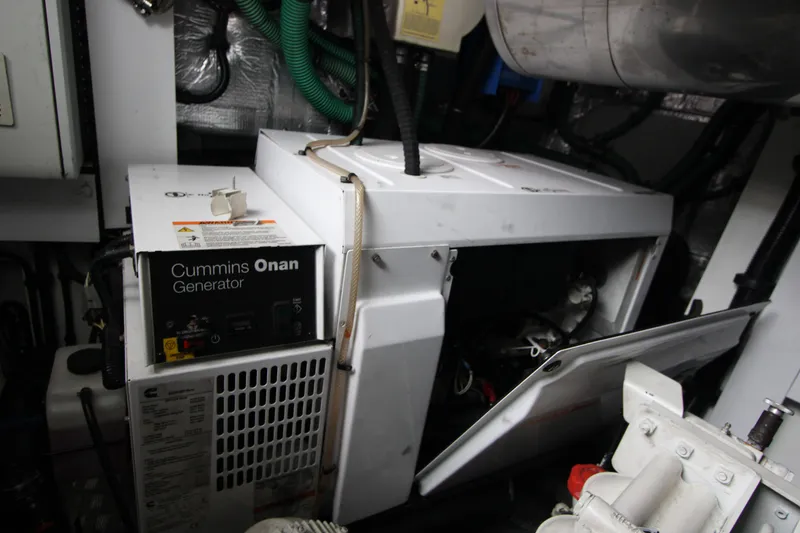 Slide: The Image of Cummins Onan generator in 2014 Sunseeker Manhattan 55 yacht engine room. - 43