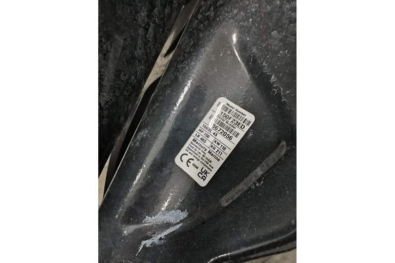 Slide: The Image of Label on a 2025 Boston Whaler 190 Montauk boat component. - 6