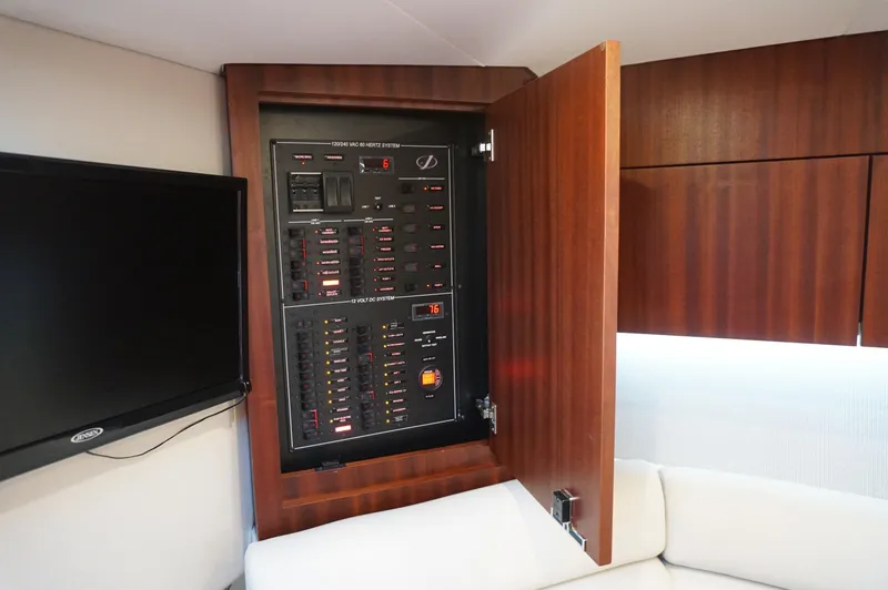 Slide: The Image of Electrical control panel on Jupiter 41 SB yacht, 2021 model. - 26