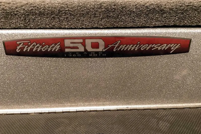 Slide: The Image of Ranger 1880MS Angler 2018, 50th Anniversary badge, silver textured surface. - 18