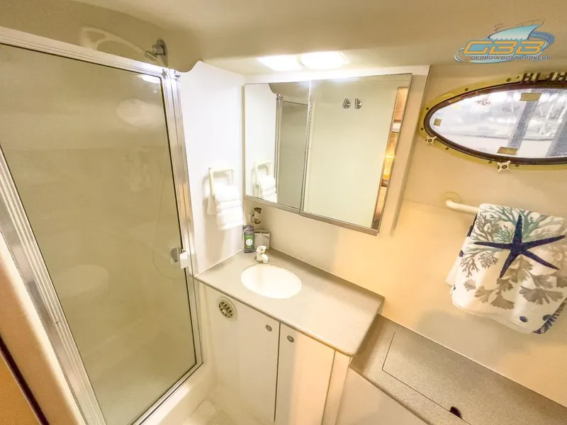 Slide: The Image of Bathroom of 1996 Silverton 442 Cockpit Motor Yacht. - 29