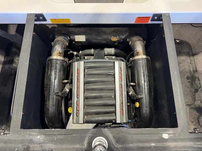 Slide: The Image of Engine compartment of a 2012 Malibu Wakesetter 23 LSV with Monsoon 350 engine. - 28