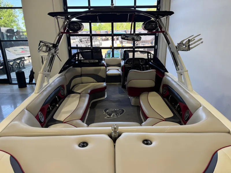 Slide: The Image of Interior of a 2012 Malibu Wakesetter 23 LSV boat, luxurious and spacious. - 9