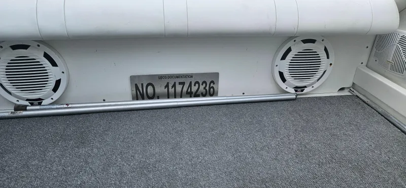 Slide: The Image of Interior of a 2004 Formula 382 FASTech boat with speakers. - 17