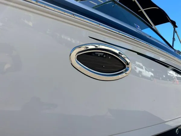 Slide: The Image of Close-up of a 2014 Chaparral 244 Sunesta boat detail. - 17