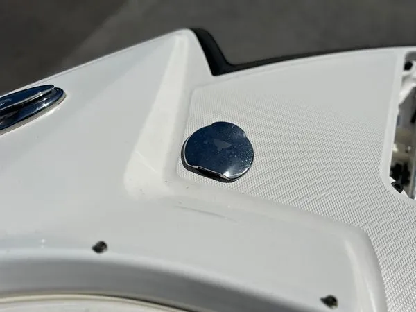 Slide: The Image of Close-up of a 2014 Chaparral 244 Sunesta boat deck detail. - 45