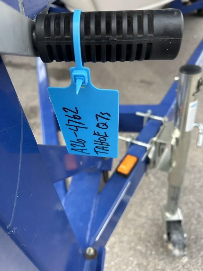 Slide: The Image of Blue trailer handle with Tahoe Q7S tag, 2008 model. - 16