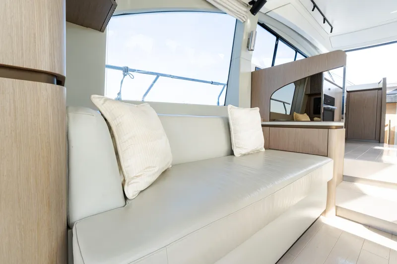 Slide: The Image of Luxurious interior of 2023 Azimut Fly 50 yacht with elegant seating and modern design. - 65