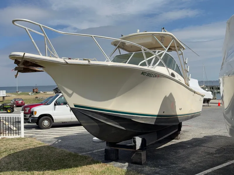 The Image of 2004 Albemarle 268 Express Fisherman on a seaside parking lot. - 0
