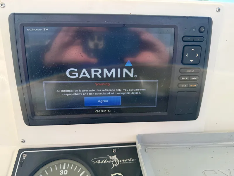 Slide: The Image of Garmin Echomap SV on 2004 Albemarle 268 Express Fisherman. - 16