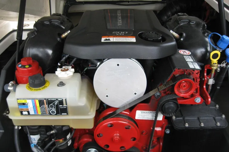 Slide: The Image of Engine of 2017 Regal 2000 ES Bowrider, featuring Volvo Penta components. - 10