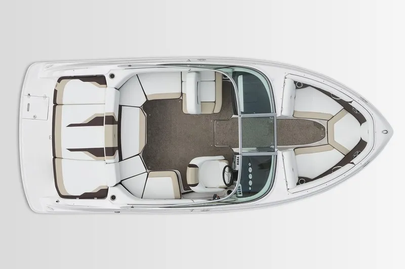 Slide: The Image of Manufacturer Provided Image: 2017 Regal 2000 ES Bowrider boat, top view, white and beige interior. - 23