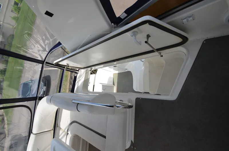Slide: The Image of Interior of 2005 Sea Ray 420 Sedan Bridge, modern features. - 16