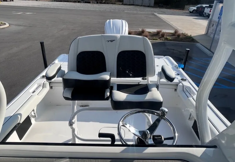 Slide: The Image of Interior view of the 2026 Tidewater 2500 Carolina Bay boat. - 11