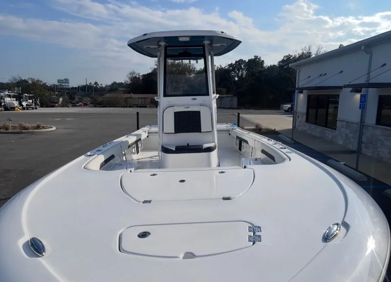 Slide: The Image of 2026 Tidewater 2500 Carolina Bay boat in parking lot. - 9